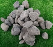 Siyah Bazalt Dolomit Taşı 25 Kg 2,5-4  Süs Taşı Dekor Taşı Tamburlu Taş Süsleme Taşı Dekorasyon Taşı Çakıl Taşı Bahçe Taşı - 2