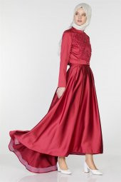 Tuğba Abiye Takım-Kırmızı M5142-11 - 1