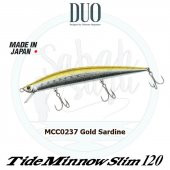 Duo Tide Minnow Slim 120 MCC0237 Gold Sardine - 1