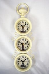 Üç Saatli Duvar Saati - 1