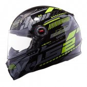 LS2 FF396 Ft2 Tron Neon Sarı Kask - 1