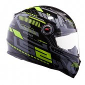 LS2 FF396 Ft2 Tron Neon Sarı Kask - 2