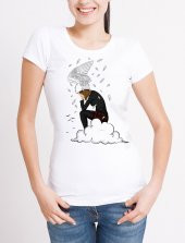 Melek Temalı Bayan Tişört - 1