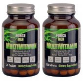 Force Men Multivitamin Saw Palmetto,Kırmızı kore Ginsengi 120 Tab 2 kutu - 1