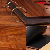 Kişiye Özel Kalp Desenli Ahşap Kendin Yap Albüm Defter - 4