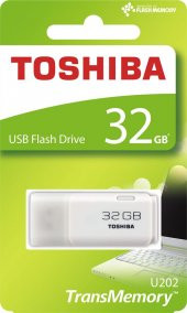 TOSHIBA 32GB Hayabusa USB 2.0 Beyaz USB Bellek THNU202W0320E4 - 2