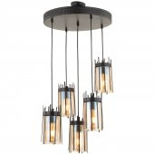 Trendylight Bukre 5 Li Siyah Renkli Sarkıt Avize - 1