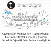 Trendylight Rose 6 Lı Siyah Renkli yukarı Bakan Klasik-Modern Avize - 2