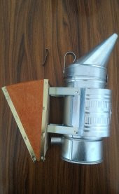 Arıcı Körüğü 1 Adet Arı Körüğü Arı Körük Arı Gumanlama Kovan Duman Verici körük Deri Paslanmaz Galvaniz - 7