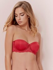SUWEN LİNDA LACE STRAPLEZ SÜTYEN SW5365 - 2