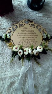 DEKORATİF AYNALI PLEKSİ KAPI SÜSÜ ( LAZER KESİM & KAZIMA) - 1