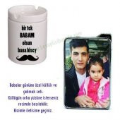 Babalara Özel Baskılı Çakmak Ve Kül Tablası - 1