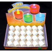 Led Işıklı TeaLight Mum Pilli Akmayan Mum 24 ADET - 1