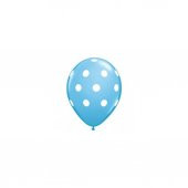 MAVİ PUANTİYELİ BALON 100 ADET - 1