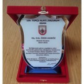 KİŞİYE ÖZEL BASKILI CAM PLAKET - 3