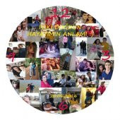 KİŞİYE ÖZEL BASKILI RESİM KOLAJLI DUVAR SAATİ - 1