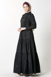 Muslima Wear Elbise-170112 Siyah - 3