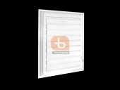 BANYO VE WC HAVALANDIRMA MENFEZİ PLASTİK MENFEZ PANJUR - 1