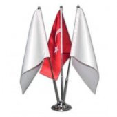 KİŞİYE ÖZEL BASKILI MASA BAYRAĞI 3 LÜ - 1