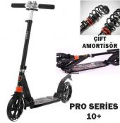 Urban LUX, Büyük Boy Teker (20cm) Çift Amortisör, Katlanır, Çelik Yetişkin Scooterı (100 Kg) - 1