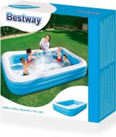 Bestway Jumbo Boy Deluxe Dikdörtgen Şişme Aile Havuzu -54009 - 5