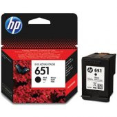 HP No 651 600 Sayfa Siyah Kartuş C2P10A - 1
