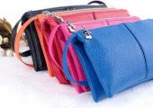 Askılı Clutch Çanta, Antibakteriyel Kaliteli PU Deri - 6
