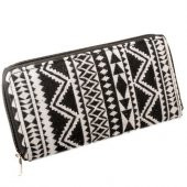 Kanvas Bayan Cüzdanı Rüzgar Desenli - 2