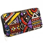 Kanvas Bayan Cüzdanı Rüzgar Desenli - 3