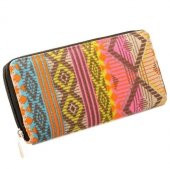 Kanvas Bayan Cüzdanı Rüzgar Desenli - 5
