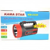 Kama Star 8W Büyük Boy Şarjlı Led El Feneri Kademeli 25 Saat 2228 - 8