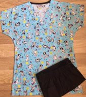 Veteriner Temalı Terikoton Bayan Üniforma FM-030 - 1