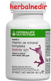 Herbalife Formül 2 Vitamin ve Mineral Kompleks Kadınlar İçin 60 Tablet - 1