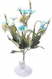 5 Dallı 33 cm Papatya Demeti Mavi-CK013MA - 1