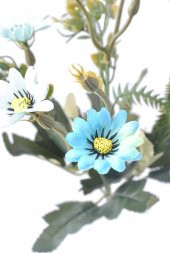 5 Dallı 33 cm Papatya Demeti Mavi-CK013MA - 3