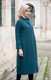 Abacı Turkuaz Krep Tunik T11378-N49 - 1