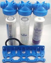 Atlas 10''inç  Housing 3Lü Kuyu Suyu Filtre Bina Girişi Daire Girişi thumbnail 2