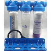 Atlas 10''inç  Housing 3Lü Kuyu Suyu Filtre Bina Girişi Daire Girişi thumbnail 1