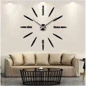 3D BÜYÜK DUVAR SAATİ FARKLI TASARIM ZENGİN GÖRÜNÜM OFİS EV DEV SA - 7