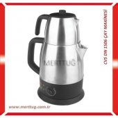 CVS  DN 1506 KEYFİ ALA ÇELİK ÇAY MAKİNESİ, MİNİ SEMAVER - 1
