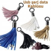 Samsung Htc Sony Anahtarlık Universal Micro Usb Data Şarj Kablosu - 2