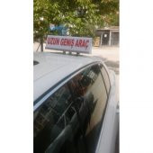 Uzun ve Geniş Araç Tabelası - Levhası - Escort Araç Tabela - 2