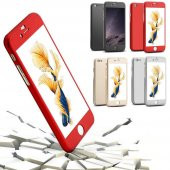 iPhone 8 Plus Kılıf 360 Derece Tam Koruma Full Body Kırılmaz Cam - 11