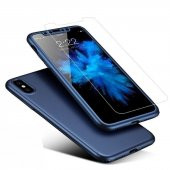iPhone X XS Kılıf 360 Derece Tam Koruma Full Body Kırılmaz Camlı - 5