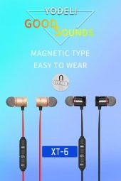 Ios Android Sport Mıknatıslı Kablosuz Bluetooth Kulaklık Stereo - 6