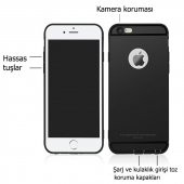 iPhone 8 Kılıf Tıpalı Şarj Giriş Tıpası Kamera Korumalı - 2