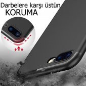 iPhone 8 Kılıf Tıpalı Şarj Giriş Tıpası Kamera Korumalı - 6