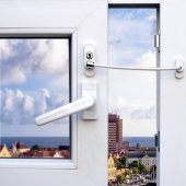 Anahtarlı Pvc Pencere Emniyet Kilidi (50 li)-Beyaz - 2