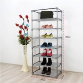 Prado 7 Raflı Çelik Profilli Bez Dolap, Ayakkabılık Tema İstanbul - 4