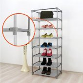 Prado 7 Raflı Çelik Profilli Bez Dolap, Ayakkabılık Tema İstanbul - 5